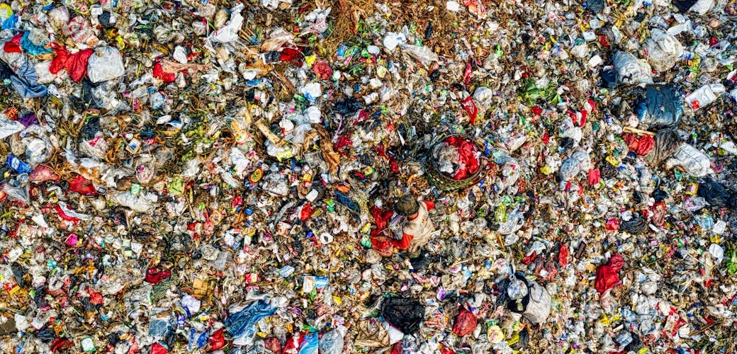 empreinte écologique : image d'une décharge vue du ciel